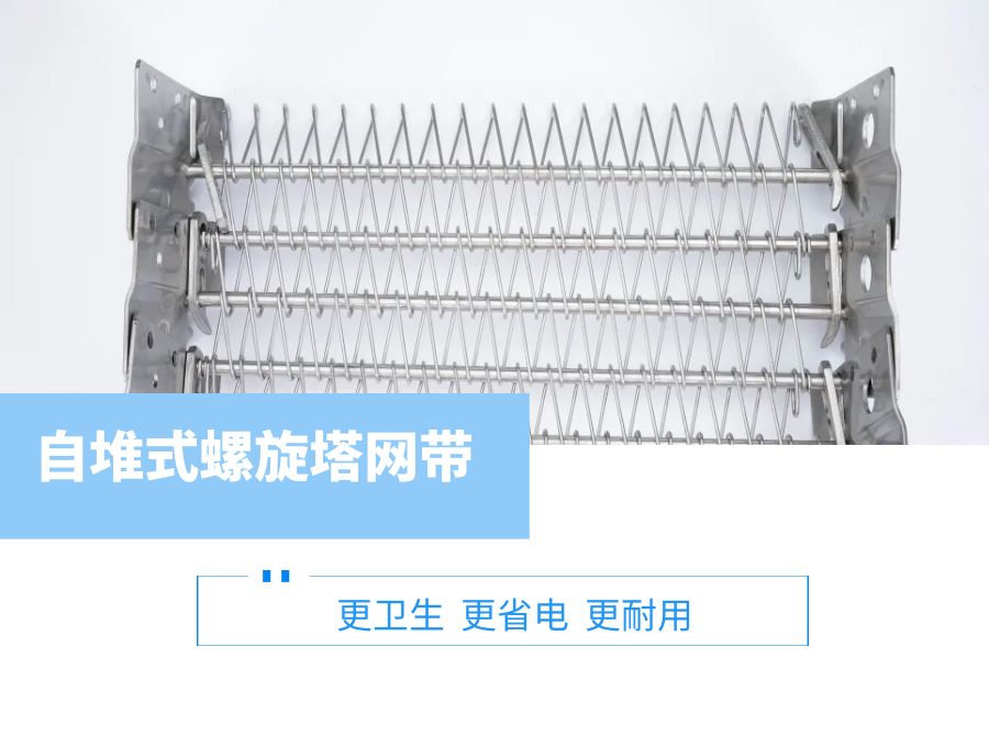 自堆式螺旋塔網帶:速凍食品更安全衛生的選擇